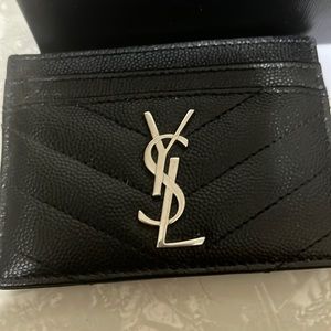 Real YSL card holder.